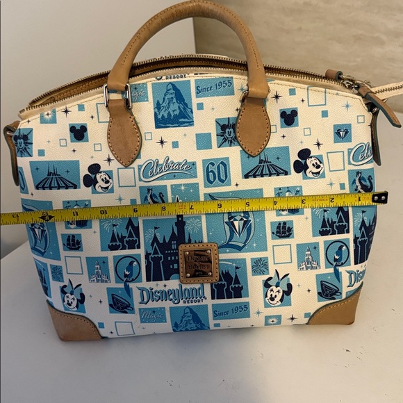 Dooney & Bourke Blue and Tan Satchel